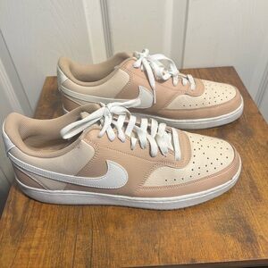 Nike Court Vision Low Style Tan Number Tan Cream Size 8 FJ7126-103